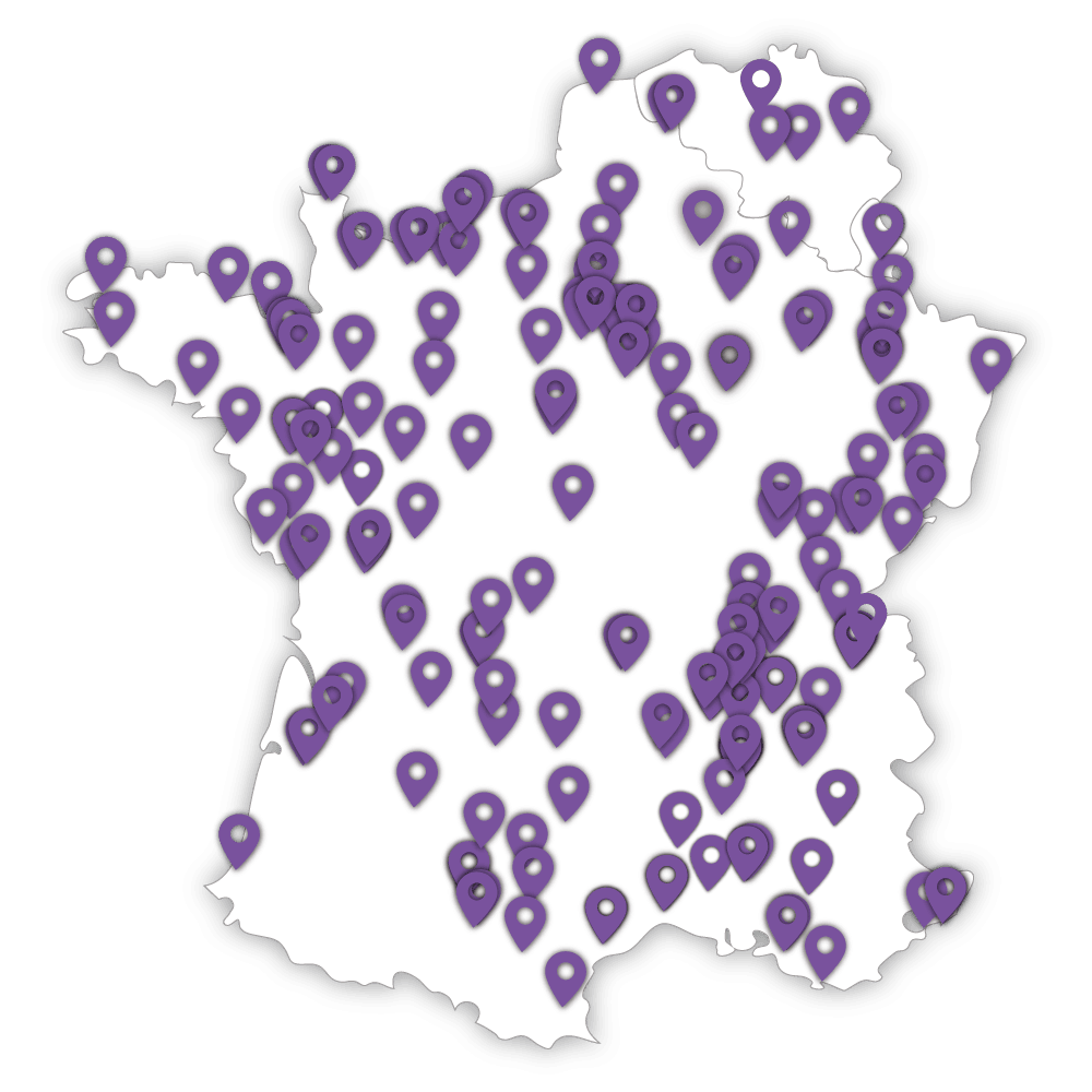 Carte des agences Koesio