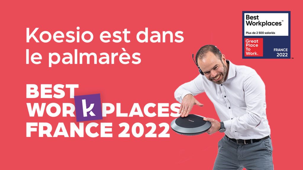 Koesio au palmarès France des Best Workplaces 2022