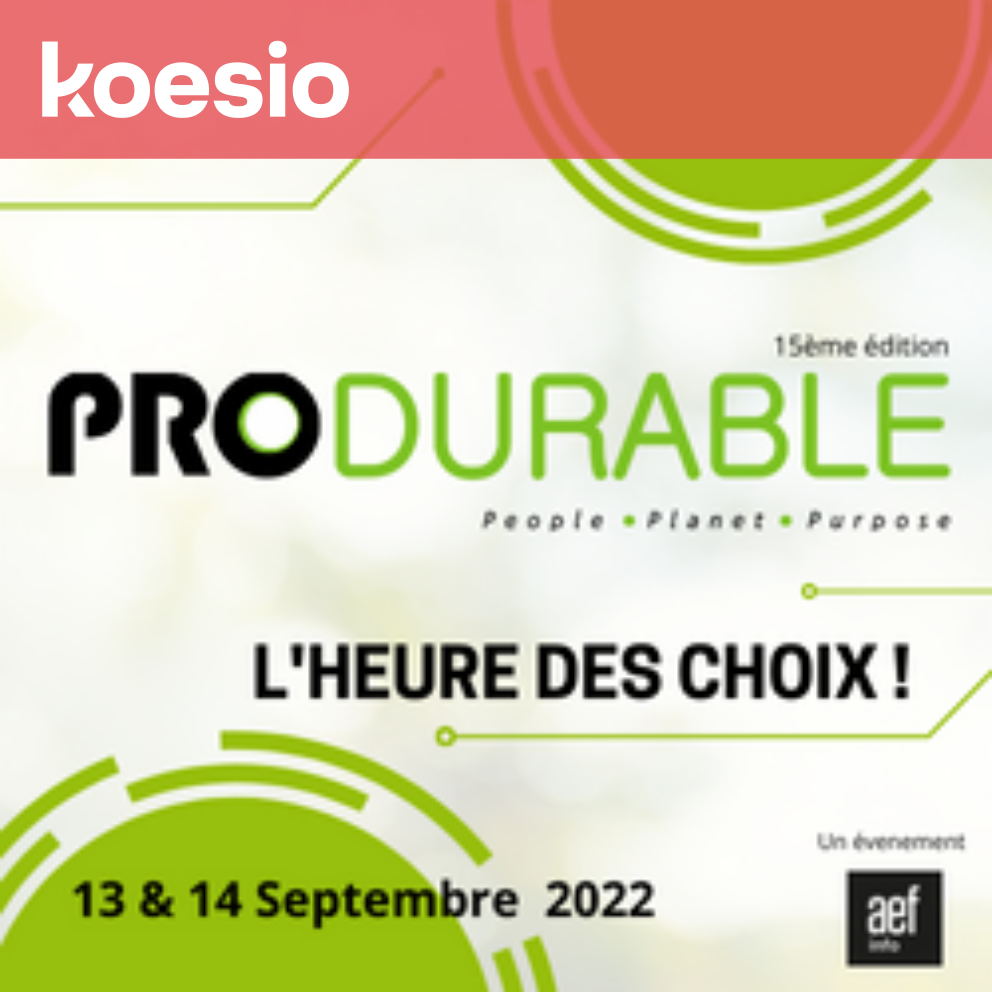 Koesio au Salon Produrable les 13 et 14 septembre !
