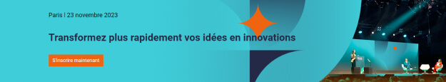 Bannière DELL Technologies Forum présentant la date de l'événement le 23 Novembre 2023 à Paris. La bannière comporte une phrase "Transformez plus rapidement vos idées en innovations" et un bouton permettant de s'inscrire à l'événement.