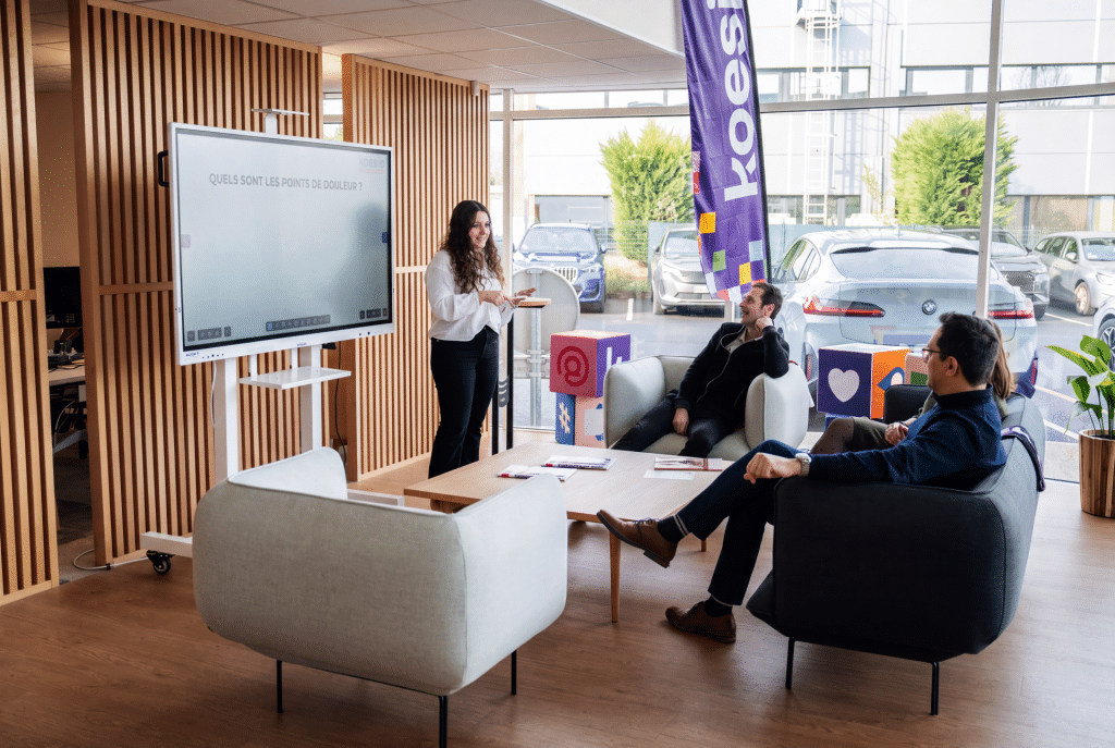 ecran interactif Koesio en action